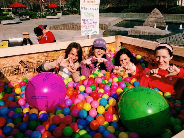 itsDeWayne's tweet photo. Ladies of @ChiOmegaUNL and @KappaDeltaUNL enjoying themselves in the #UNLsmile Ball pit at the union plaza! #UNL http://t.co/3lyeUcfzVh