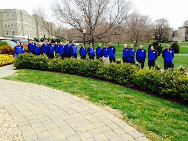 DukeSPORTSPERF's tweet photo. At the Virginia Tech school shooting memorial with @Duke_BASE. #VTech #WeRemember http://t.co/iK8aXipjpV
