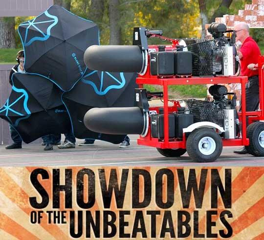 turfnet's tweet image. Buffalo Turbine will match up against Blunt umbrellas tonite on Nat Geo's Showdown of the Unbeatables. 9PM EST #watch