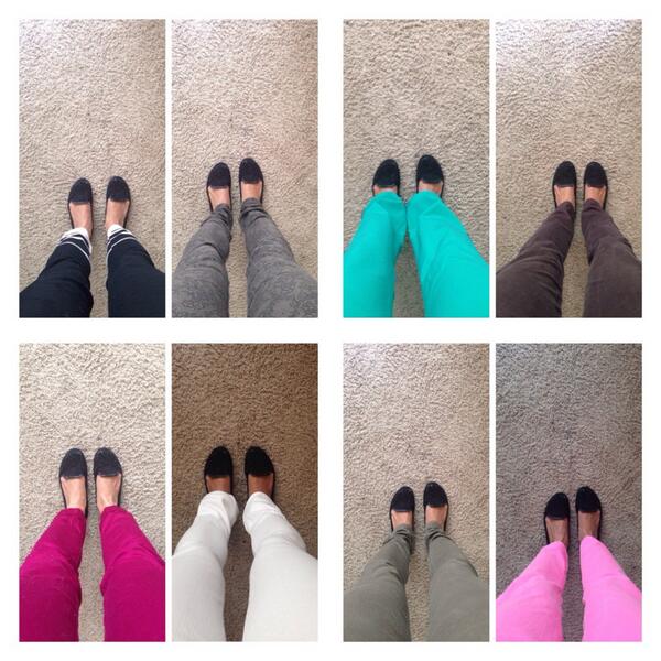 WeatherVain's tweet photo. 8 different #pants to represent the 8 days left until our WeatherVain app makes it debut--hope to see you there! http://t.co/GjLW5TrMUz