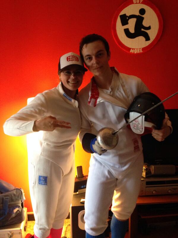 ZacharyLevi's tweet photo. “@cele89: fencers #nerd @thenerdmachine @ZacharyLevi http://t.co/YVg0ypm9dn”
En garde!