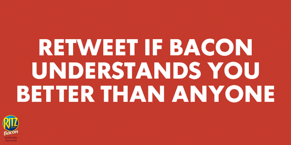 Ritzcrackers's tweet photo. Thank goodness RITZ has a new Bacon flavored cracker. http://t.co/0MuERuXUBz