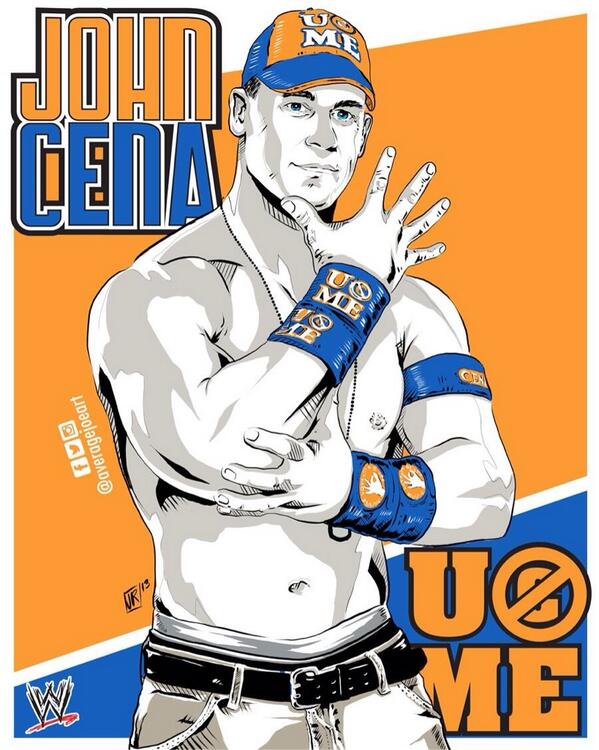@wweuniverse thought you'd like some john cena artwork for the weekend