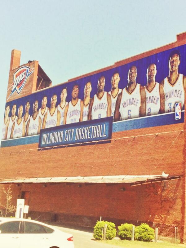 _Bricktown's tweet image. Lookin' good boys. It's our favorite time of the year, playoffs! Good luck @okcthunder #WeAreThunder
