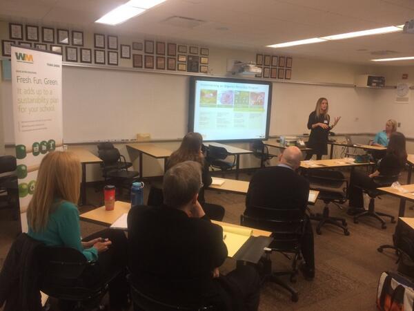 lisadisbrow's tweet photo. .@wastemanagement team talking #compost today at IL Healthy Schools Symposium. https://t.co/uacYEbSWNM http://t.co/QY6BIwjUQG