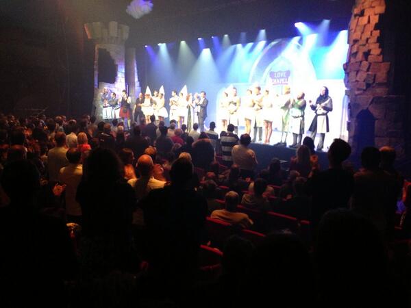 DanielTordjman's tweet photo. Standing ovation pour l'avant avant dernière de @SpamalotPef !!! Beaucoup de surprises et d'émotions demain soir... http://t.co/kuR6OI8Cyq