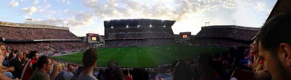 vista panorámica del Vicente Calderón