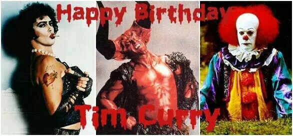 Happy Birthday to the one and only Tim Curry who is 68 years old today! #HappyBIrthdayTimCurry #TimCurry #RHPS
