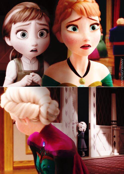 noo qhen we were little can't see and then when we're growp up we can see