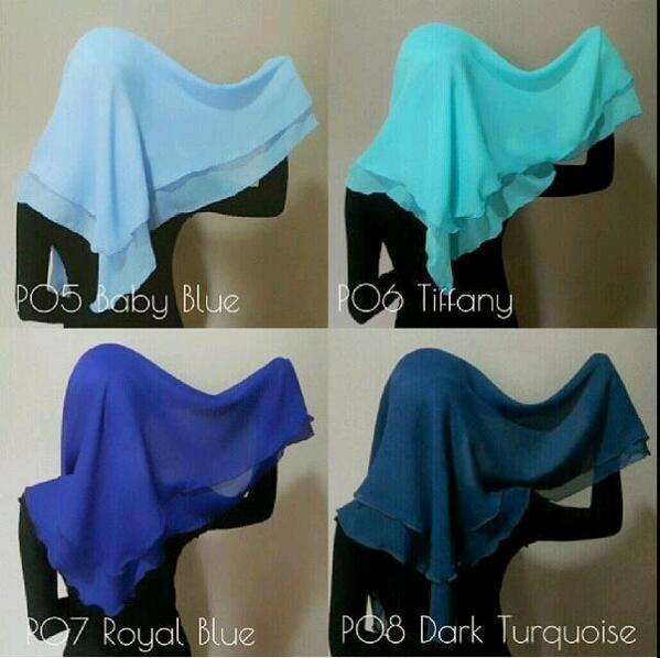 8 daripada 20warna tudung ruffle ♥