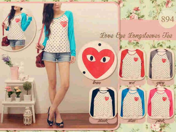 WOLES_onshop's tweet photo. #SALE Love eye polka (pink) 63 rb http://t.co/xq3Xxf9hfn