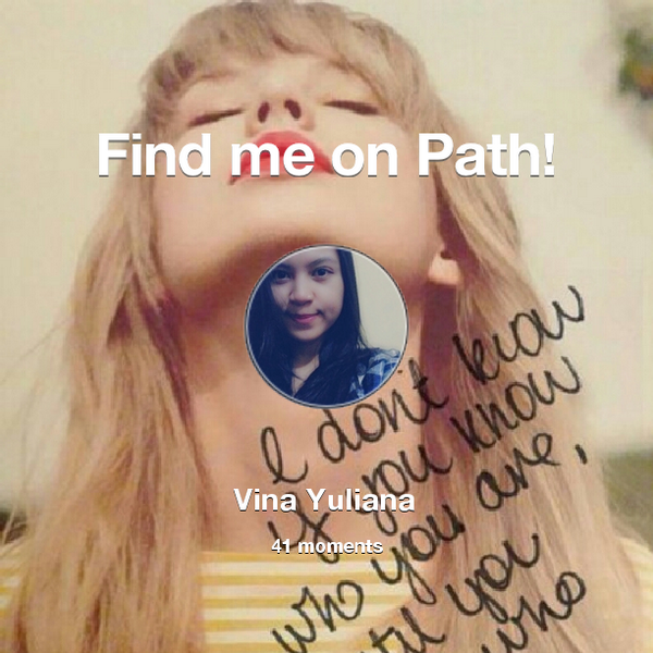 vinavinos's tweet photo. I've shared 41 memories with my friends on #Path - see them now at http://t.co/YMxjNvzLpM! #thepersonalnetwork http://t.co/7Q4c8NfXqN