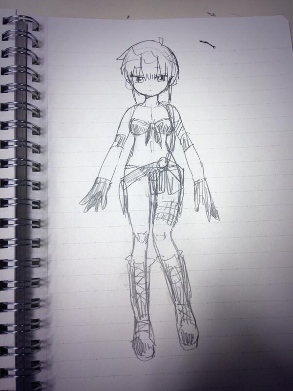 ゆうほしお絵かき教室で描いたゆうほしの娘 