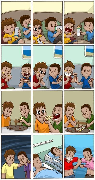 Hermanos son hermanos. No importa las veces que peleemos, daríamos la vida por ellos