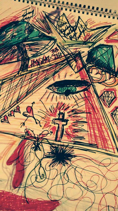I draw weird shit lol http://t.co/3o6aLgk4bQ<a href="/tag/throwbackthursday"class="tags"><span>#throwbackthursday</span></a><a href="/tag/dopefreshnation"class="tags"><span>#dopefreshnation</span></a>