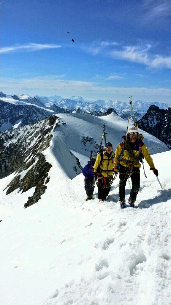 The Arête du Blanc, surely a strong contender for the most spectacular #ski mountaineering outing in the Alps