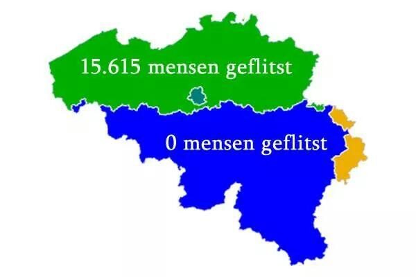 Aantal geflitste Vlamingen en Walen van flitsmaraton. #belgie