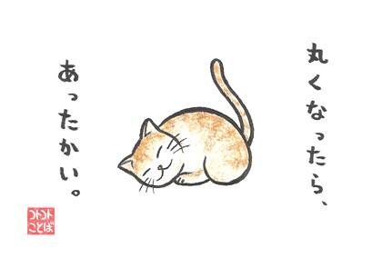 丸くなる猫のtwitterイラスト検索結果 古い順