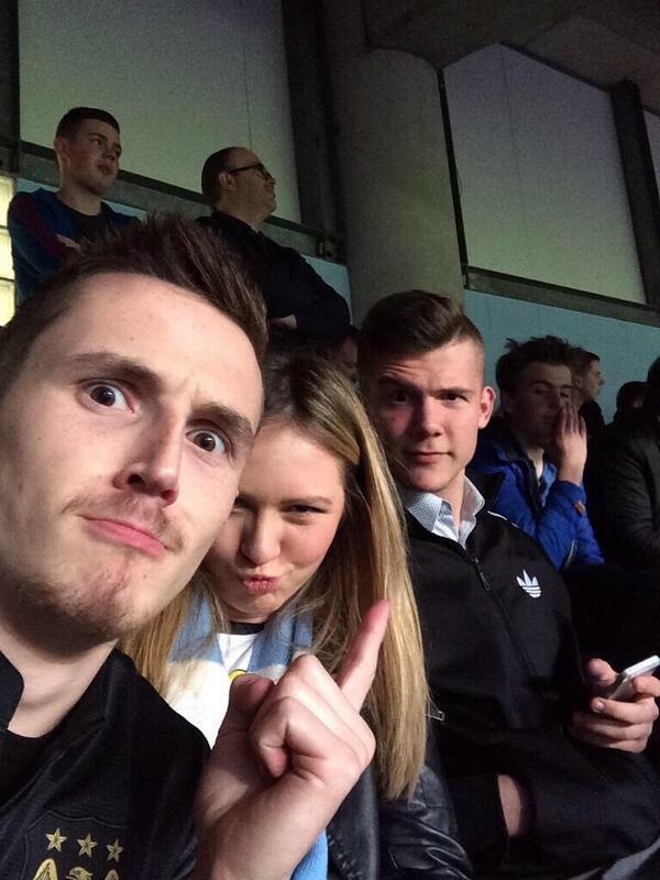 At the man city game