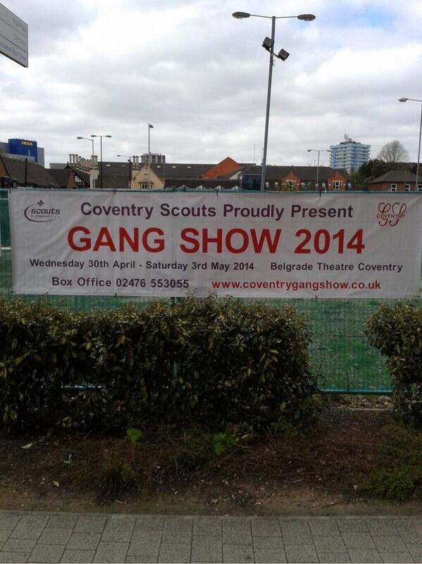 covgangshow's tweet image. @14thCoventry @86thScouts @8thCovScouts @42ndCovScouts @Coventry4Networ @CovFundraisers have you seen our banner?