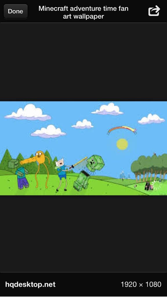 MiddLuke's tweet image. Adventure time in minecraft LOL