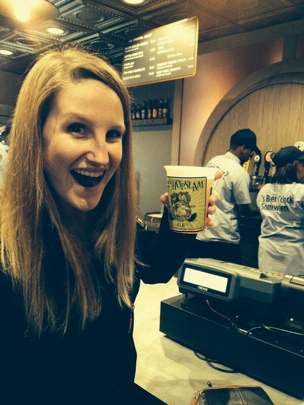 ADraybuck's tweet image. And then this awesome rep from @BellsBrewery bought us beers at the @tigers game yesterday! #oberon14 #drinklocal