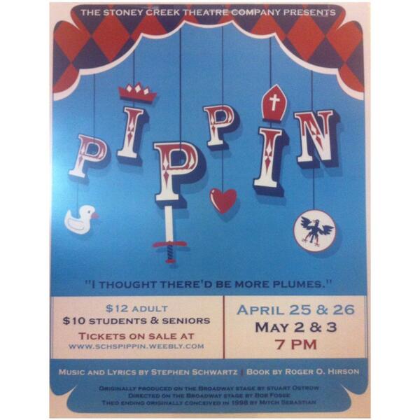 LexiMWalker's tweet photo. Join us! Come see Pippin! It's an awesome show, and I know you'll be there! 🎪✨😉 http://t.co/yJJ0uqcNz9