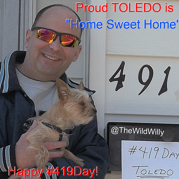 thewildwilly's tweet photo. @419day #Happy #419Day #TOLEDO! Happy to live, work, &amp; play in the #GlassCity! #PROUD to call TOLEDO #homesweethome!! http://t.co/AqUpQKvbAd