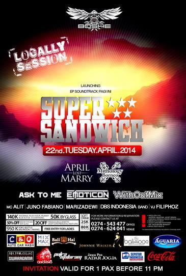 Band top smua~> RT <a href="/SUPERSANDWICH_/">Super Sandwich Band</a>  <a href="/boshevvipjogja/">boshevvipjogja</a> <a href="/ALostM/">Alost MaDong</a> <a href="/Asktome_Yk/">AskToMe Official</a> <a href="/emoticon_rock/">EMOTICON ROCK BAND</a> <a href="/MithologyBorneo/">MITHOLOGY BORNEO</a> #WithoutMIC