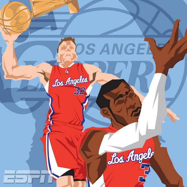 espn's tweet photo. @LAClippers Retweet if you want Lob City to hoist the Larry O'Brien trophy. http://t.co/y7aCt1Oi30