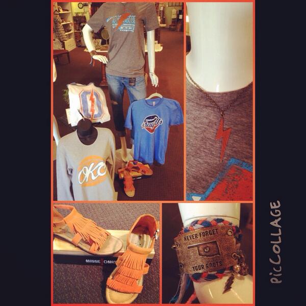 ENC_ada's tweet image. Get ALL your Thunder gear for playoffs at ENC! Shirts, jewelry, shoes, and more! #goodluckthunder #shopatENC