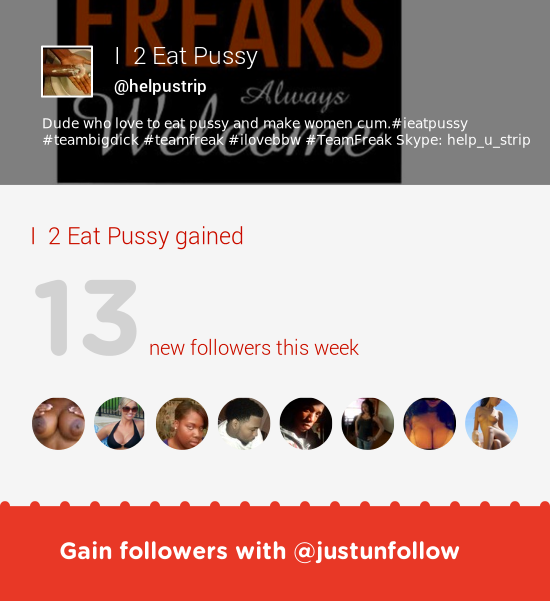 helpustrip's tweet photo. Fab tweeps @Lickthatclit_ @EncarnacionAgu @Antiguangoddess &amp; more followed me. Grow with http://t.co/FiWPP45DoI http://t.co/rEGvPAxNuA