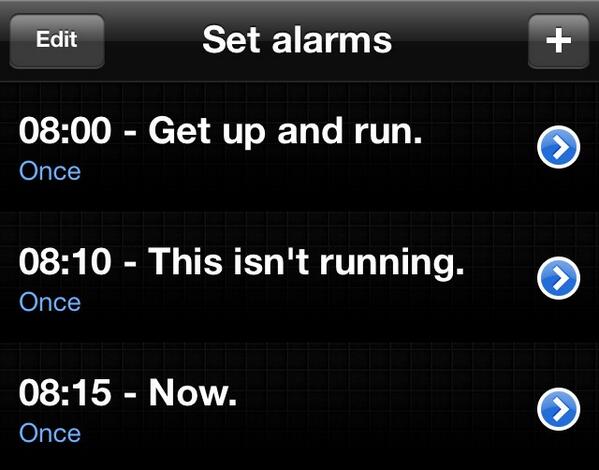 Setting these now before Saturday night takes over... #runkatierun