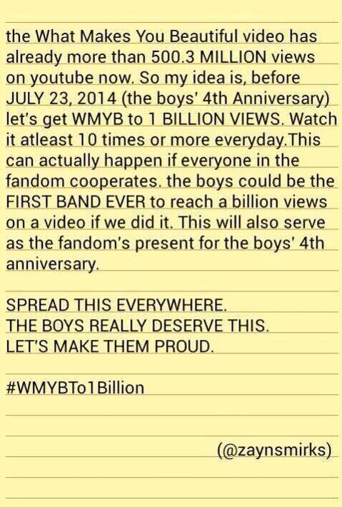 SREAD IT SPREAD IT FASTER THEN YOU SPREAD YOUR LEGS FOR YOUR FAV #WMYBTo1Billion