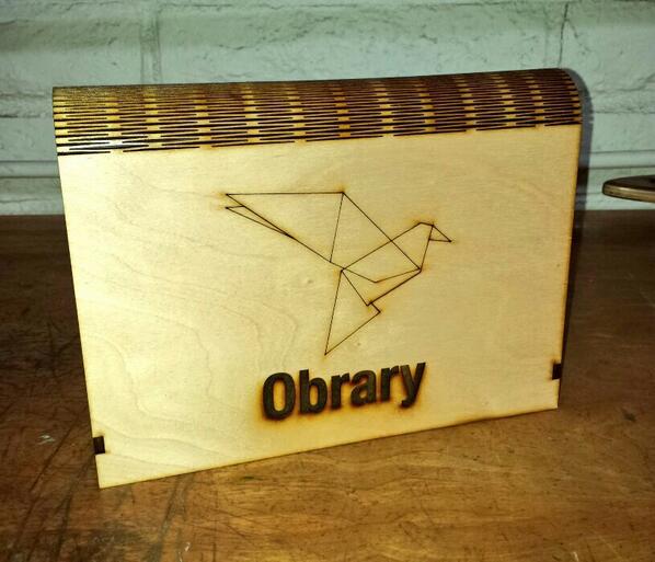 TheObrary's tweet image. Today, we are experimenting with living hinges on the last cutter @MakerPlace