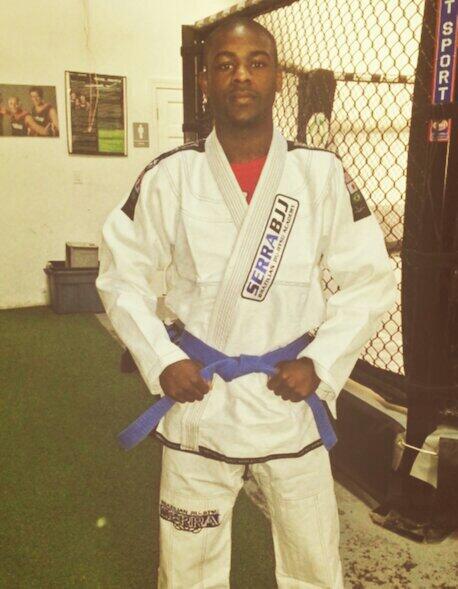 funkmasterMMA's tweet image. Feels good to this Bad Boy back on! #BlueBelt #FunkJitsu #SerraBJJ. Great morning of training!