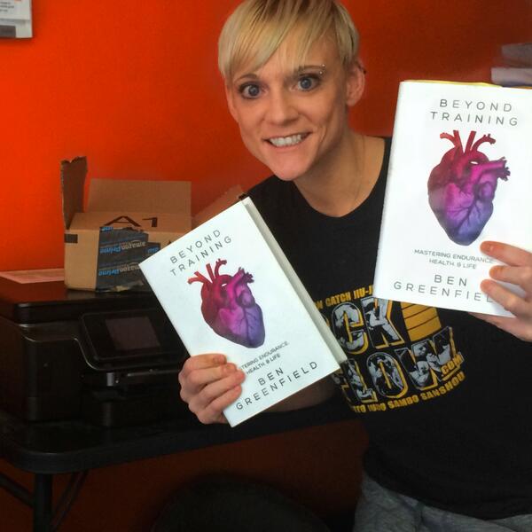 sallykrumdiack's tweet photo. Had to get two; one to share and one for me, so I wouldn't be without a copy. #beyondtraining book by @bengreenfield. http://t.co/v26pQUJZR3