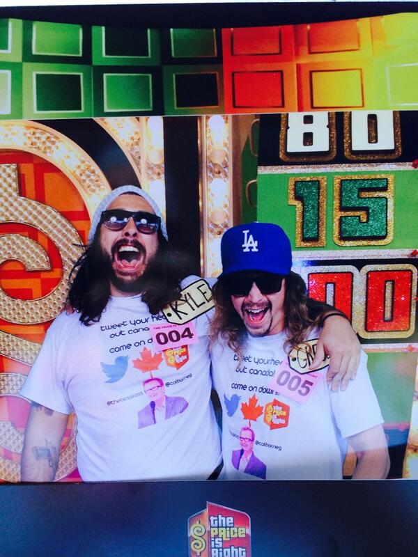 TheBossKoss's tweet photo. Hey @PriceIsRight  call us down next time @DrewFromTV  thanks for the roscoes recommendations http://t.co/8pDvOrjewj