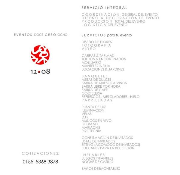 EVENTOS1208's tweet photo. ESTOS SON LOS SERVICIOS QUE OFRECEMOS... http://t.co/387X9C0nxl