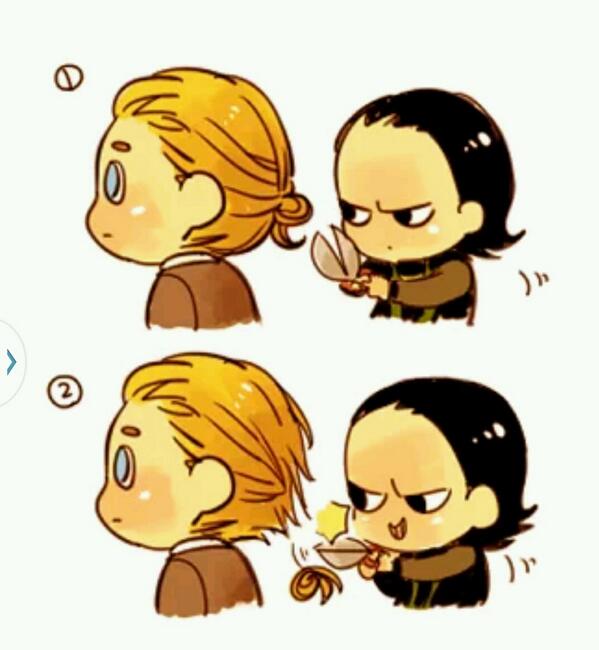HM YOU TOUGHT WE WOULDN'T NOTICE LITTLE LOKI?

Thor...