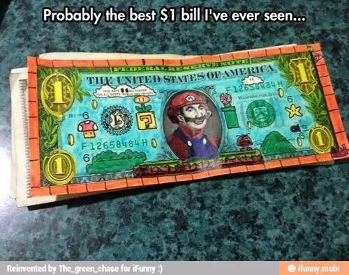 cschwaderer32's tweet photo. Probably the best 1$ bill I've ever seen  http://t.co/YE4Om53Vau http://t.co/jx7fDirlhp