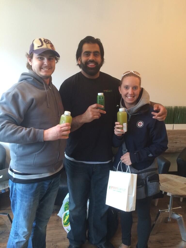 Obby Khan on Twitter "Thank you Winnipeg First day GreenCarrotWPG