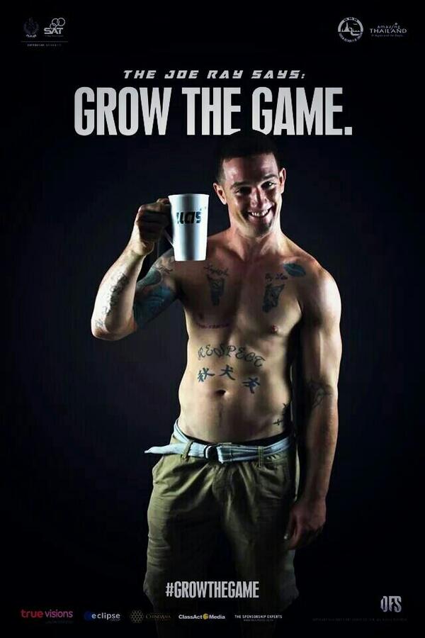 DareFightSports's tweet photo. The Joe Ray says "GROW THE GAME" -DFS #GrowTheGame http://t.co/2OuenDXkGv