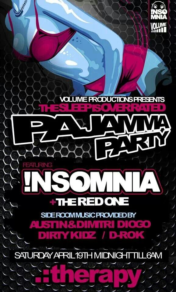 MarcsChristian's tweet image. #PajamaParty Tonight @THERAPYRI!!!
#AndrePerry &amp;amp; #SketchOne with support from #TheRedOne #DirtyKidz &amp;amp; more!!! #UDM