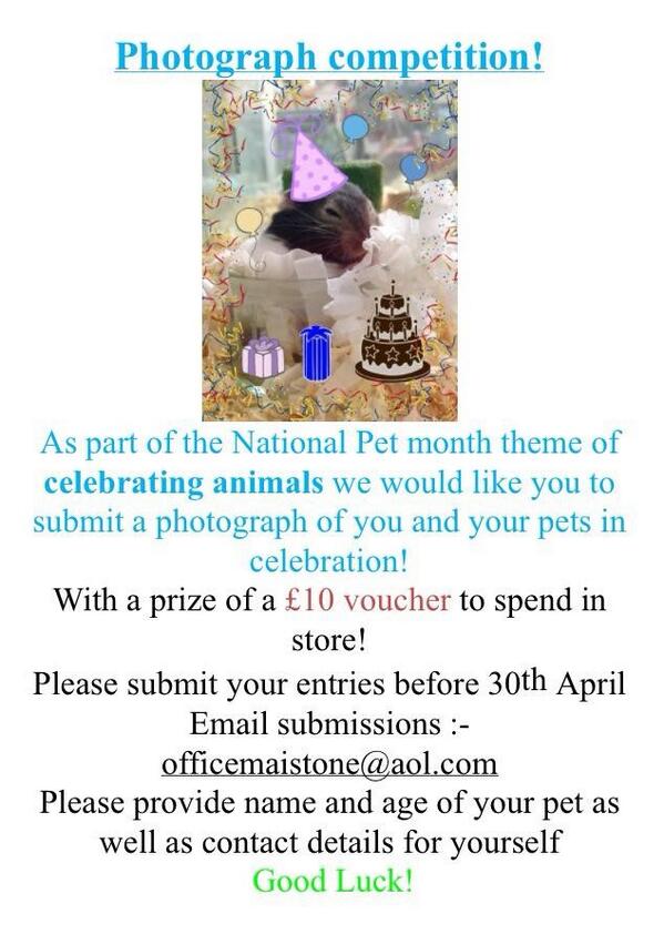 Not Just Pets (@notjustpets) on Twitter photo Have you entered our photo comp for <a href="/NatPetMonthUK/">National Pet Month</a> ? We want to see you and your pets celebrating! Win a £10 voucher! Have you entered our photo comp for <a href="/NatPetMonthUK/">National Pet Month</a> ? We want to see you and your pets celebrating! Win a £10 voucher!