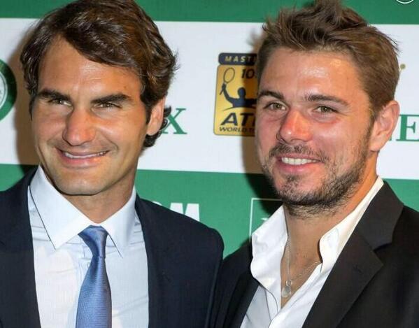 Tennis Monte Carlo Rolex Masters ATP: Wawrinka vince su Federer 1 Roger Federer e Stan Wawrinka al Torneo di Tennis di Monte Carlo (Pasqua 2014)