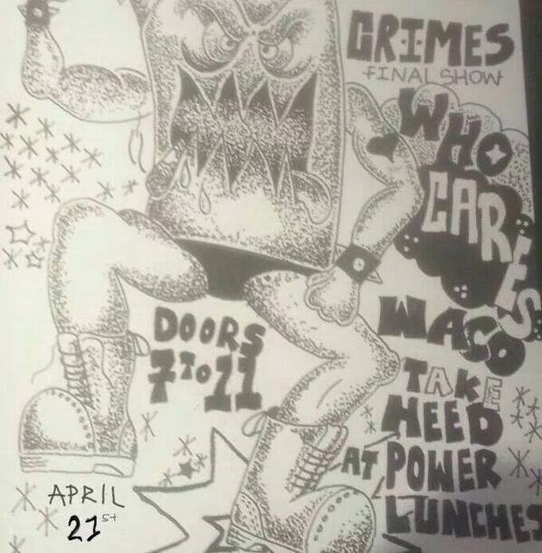Crimes last ever show tomorrow in dalston