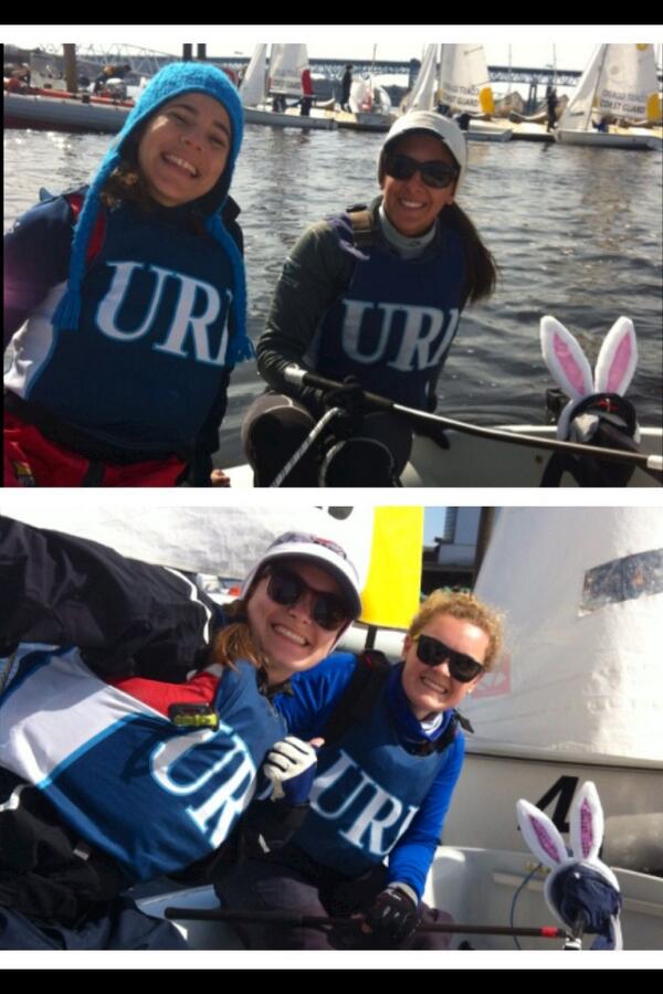 URI_sailing's tweet photo. Happy Easter from the women's sailing team at Coast Guard Academy!! 🐰🌸 http://t.co/bCJwSwZkvq