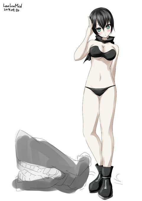 6回目,描画支援ツールを使えばなんとか・・・ #艦これ版深夜の真剣お絵描き60分一本勝負 