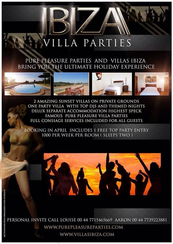 Happy Easter from us.. Summer is nearly upon us and we have a host of special events planned this summer in ibiza